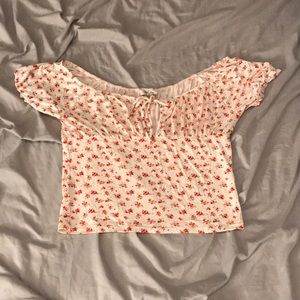 Off the shoulder crop top